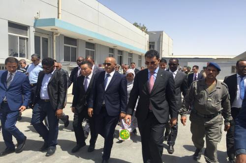 Le ministre des pêches visite des installations relevant de son secteur Le ministre des pêches visite des installations relevant de son secteur