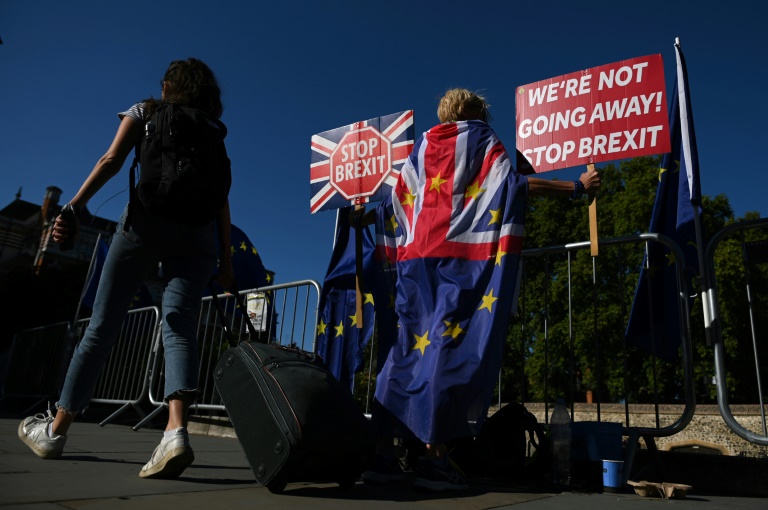 Brexit : des Britanniques se mobilisent contre le "coup d'Etat" de Boris Johnson