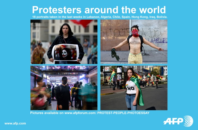 Détermination et espoirs de manifestants à travers la planète