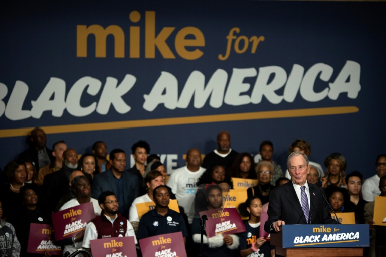 Présidentielle américaine: Bloomberg parie sur le vote des Noirs Présidentielle américaine: Bloomberg parie sur le vote des Noirs