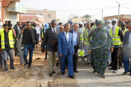 Démarrage des travaux du projet d’extension des trottoirs de Nouakchott