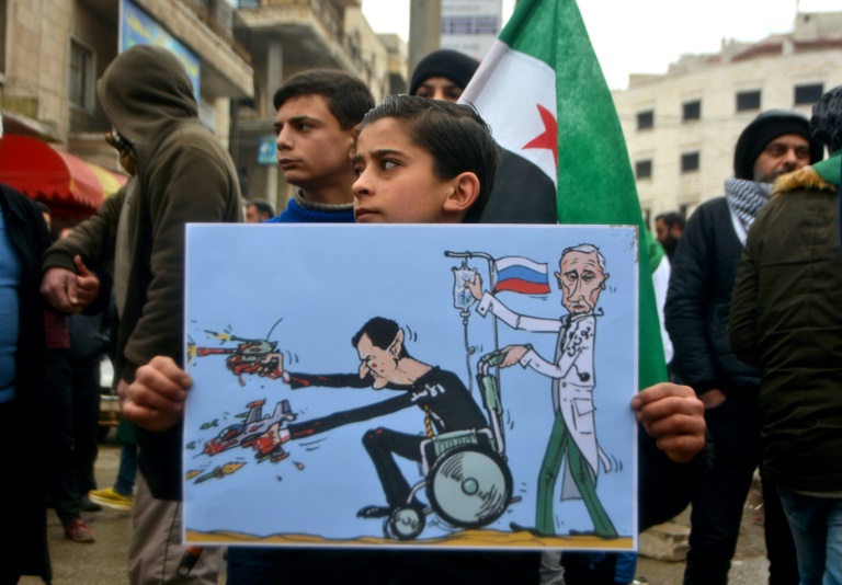 Syrie: Erdogan exhorte Poutine à "freiner" le régime d'Assad à Idleb