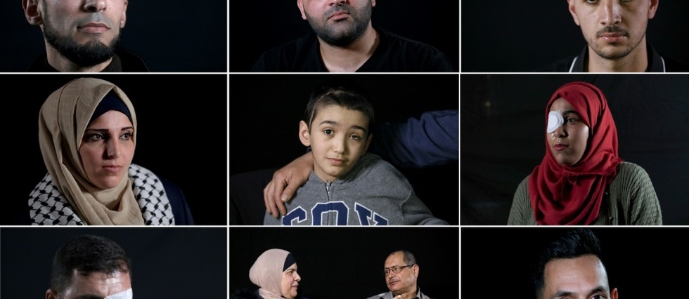 Les yeux grands blessés: le "monde d'après" de Palestiniens éborgnés en manifs Les yeux grands blessés: le "monde d'après" de Palestiniens éborgnés en manifs