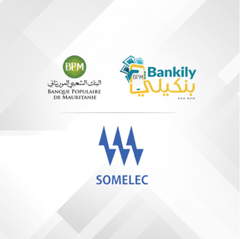 Exclusivité : la banque mobile Bankily de la Banque Populaire de Mauritanie signe avec la Somelec Exclusivité : la banque mobile Bankily de la Banque Populaire de Mauritanie signe avec la Somelec