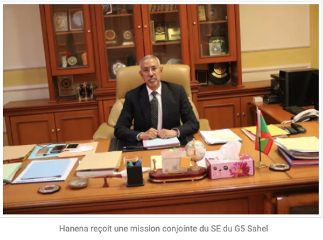 Hanena reçoit une mission conjointe du SE du G5 Sahel Hanena reçoit une mission conjointe du SE du G5 Sahel