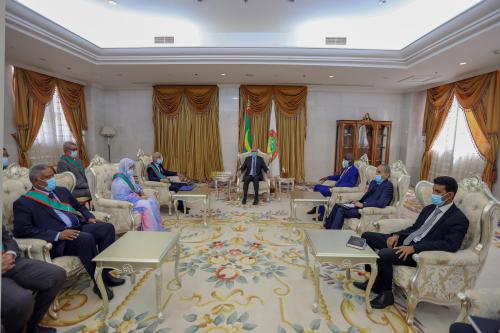 Le Président de la République reçoit le bureau exécutif de l'Association des maires de Mauritanie