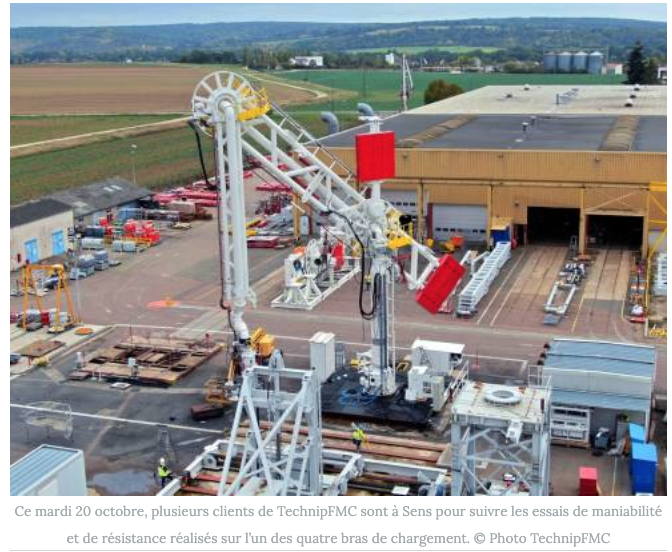 Les bras de TechnipFMC Sens au service du plus profond gisement de gaz naturel d'Afrique