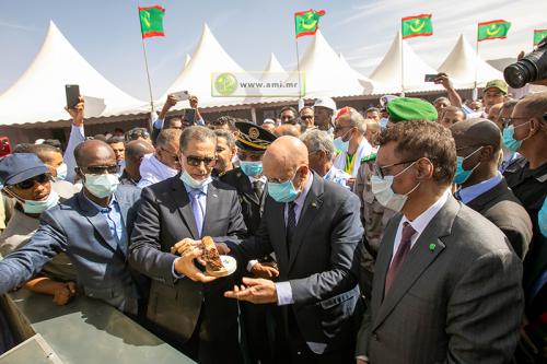 Le président de la République donne le coup d’envoi des activités de la section de la société Maaden Mauritanie au Tiris Zemmour