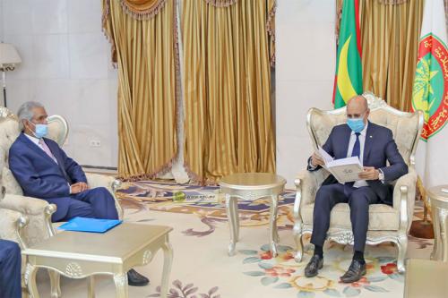 Le Président de la République reçoit un message écrit du président sahraoui