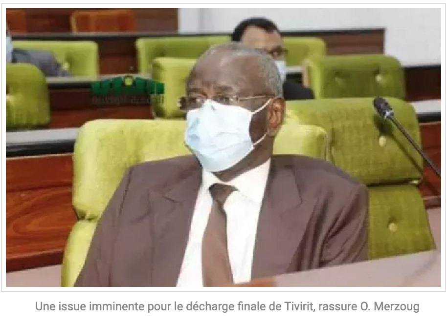 La décharge finale de Tivirit s'attend à une issue imminente, dit O. Merzoug