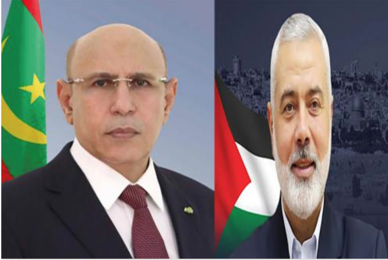 Le président de la République reçoit un appel téléphonique du chef du bureau politique du Hamas