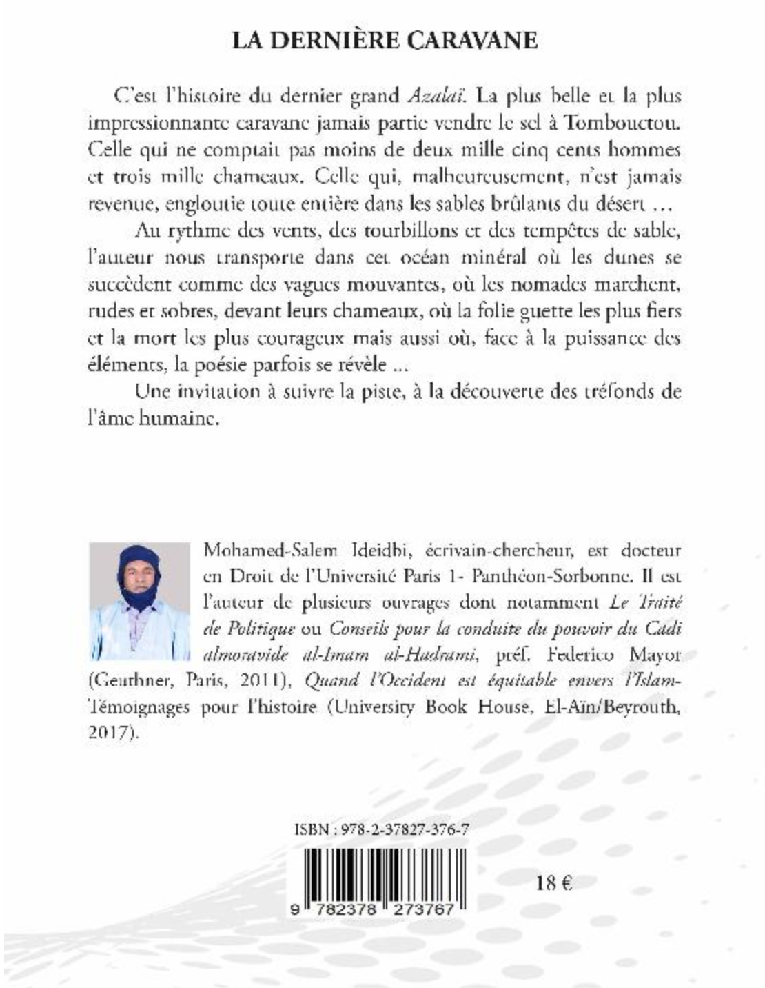 Sortie à Paris d’une nouvelle œuvre culturelle d'un auteur mauritanien