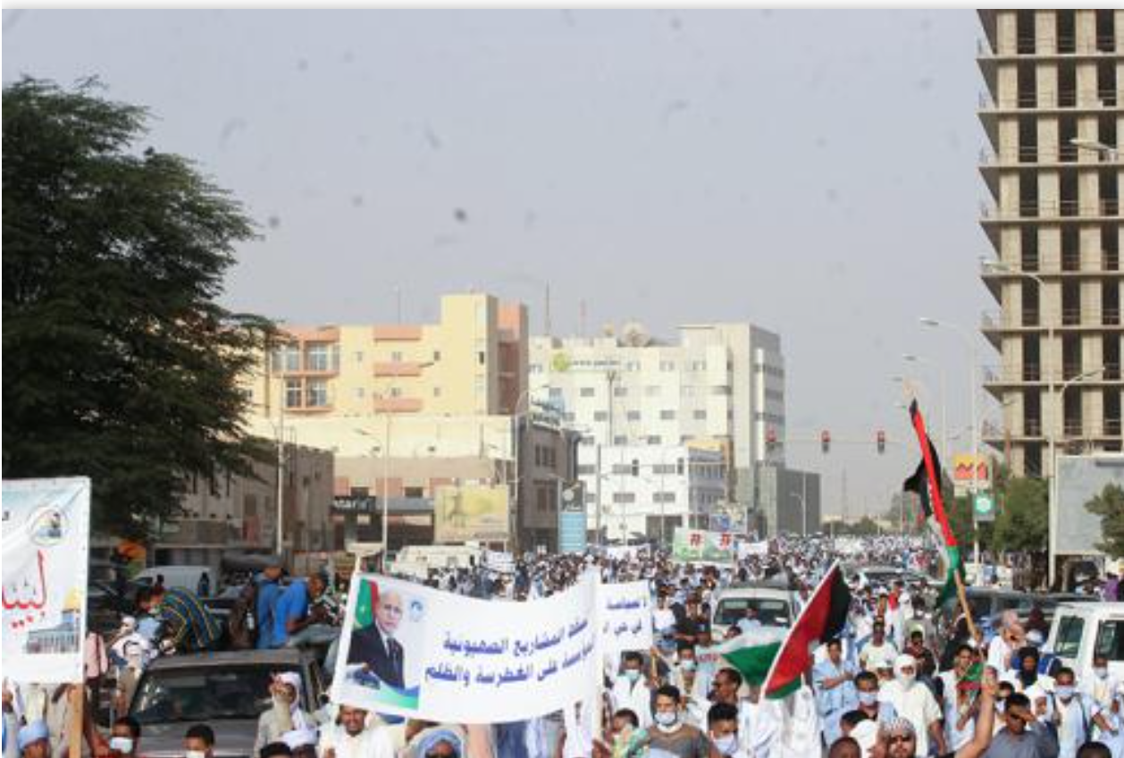 Nouakchott : Les partis politiques de Mauritanie organisent une marche de soutien à Al Aqsa et au peuple palestinien