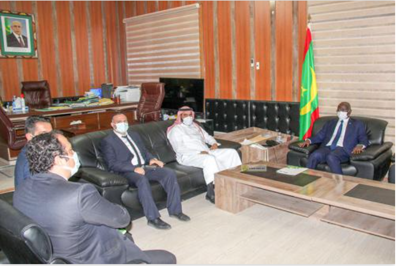 Le ministre de l'Intérieur reçoit une délégation d'un groupe turc spécialisé dans la cybersécurité et la communication Nouakchott,  12/07/2021