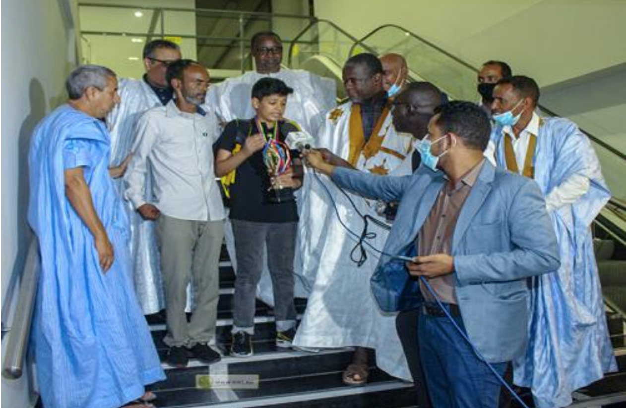 Cérémonie d’accueil en l’honneur du champion africain des Jeux d’échec des moins de 14 ans