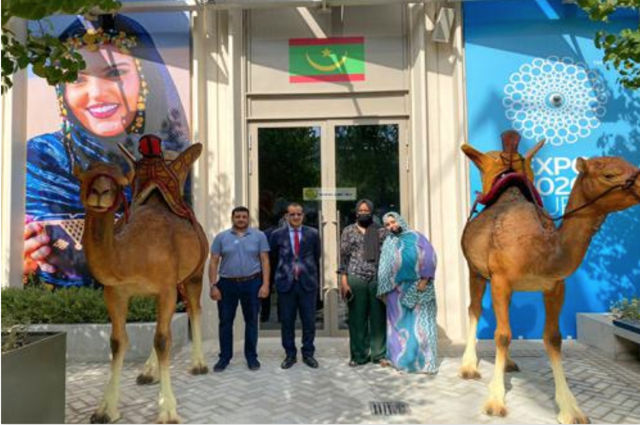 Le secrétaire général du ministère de l'environnement visite le pavillon Mauritanie à l'Expo Dubai 2020