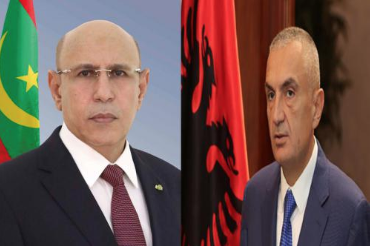 Le Président de la République renouvelle à son homologue albanais la détermination de la Mauritanie à renforcer leurs relations bilatérales
