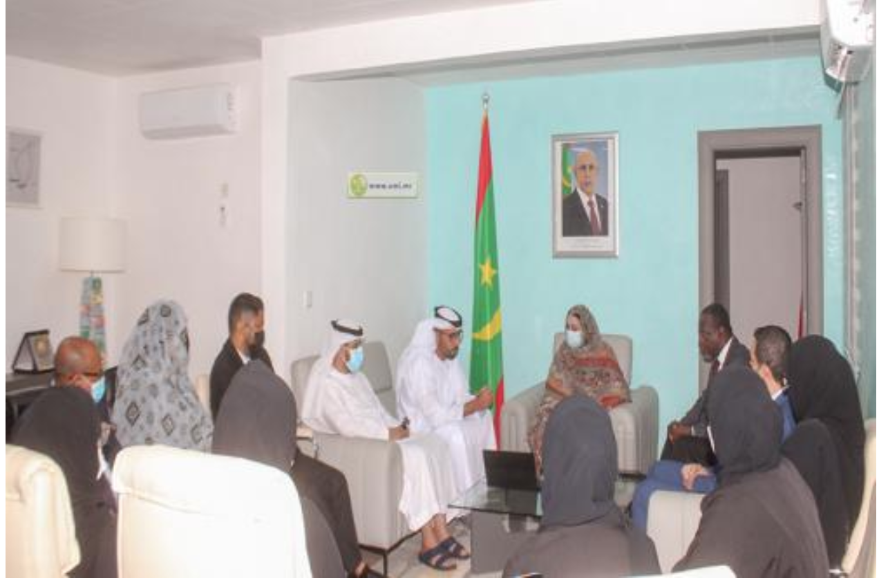 La ministre de l’Action sociale s’entretient avec une mission de l'Organisation supérieure Zayed pour les personnes déterminées