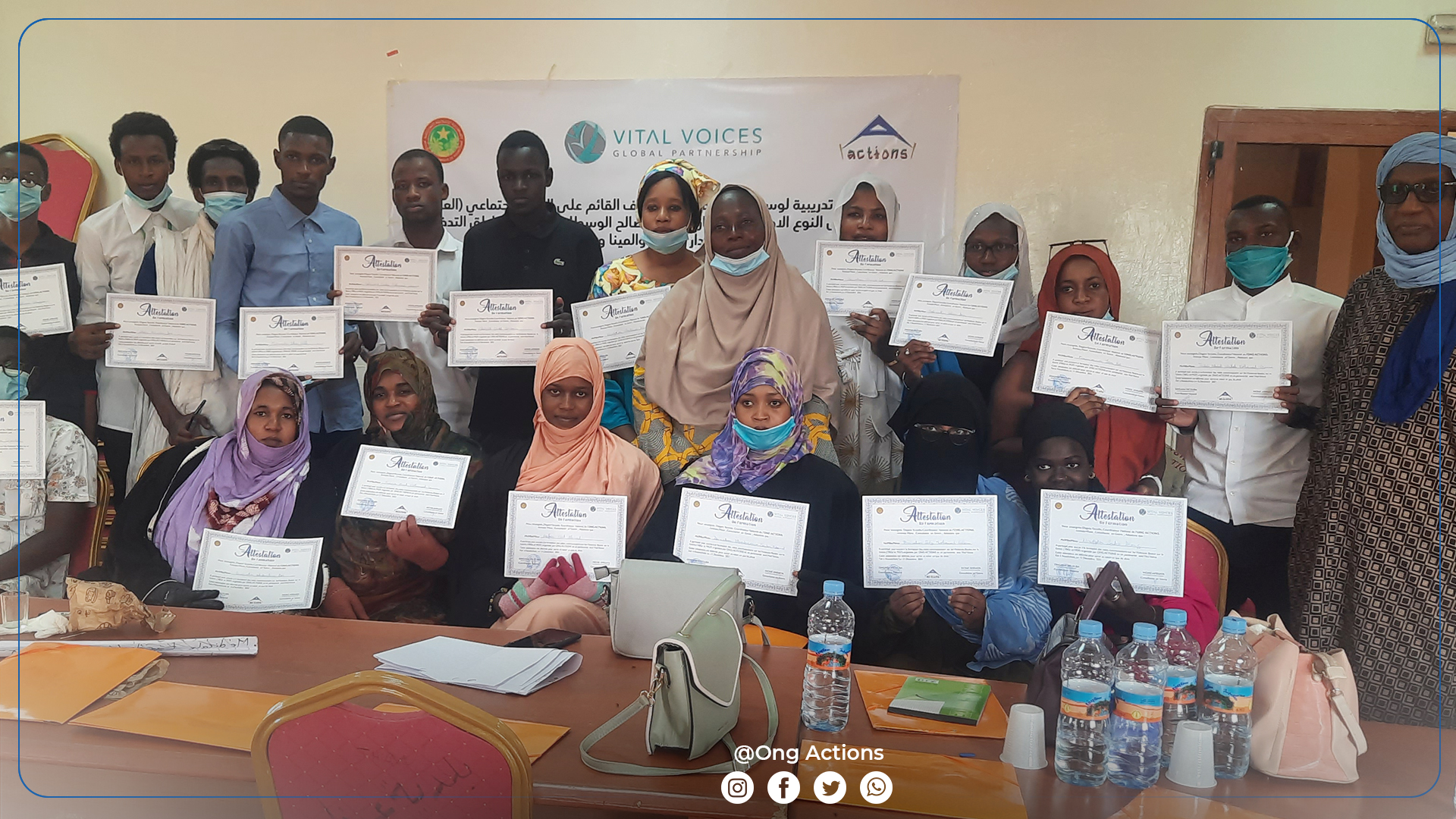 Quartiers périurbains de Nouakchott :l'ONG Actions renforce les capacités des relais communautaires sur les VBG et MGF