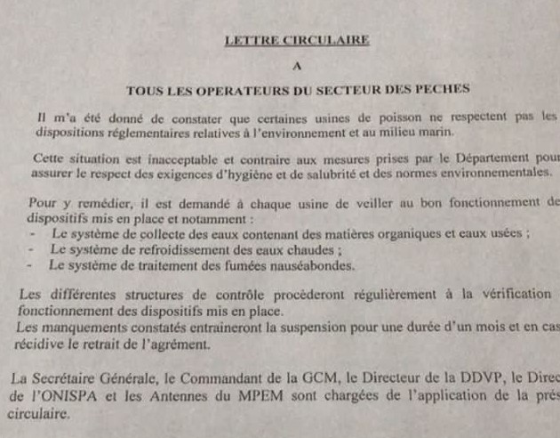 Hygiène : usines de poissons épinglées par le Ministère des Pêches