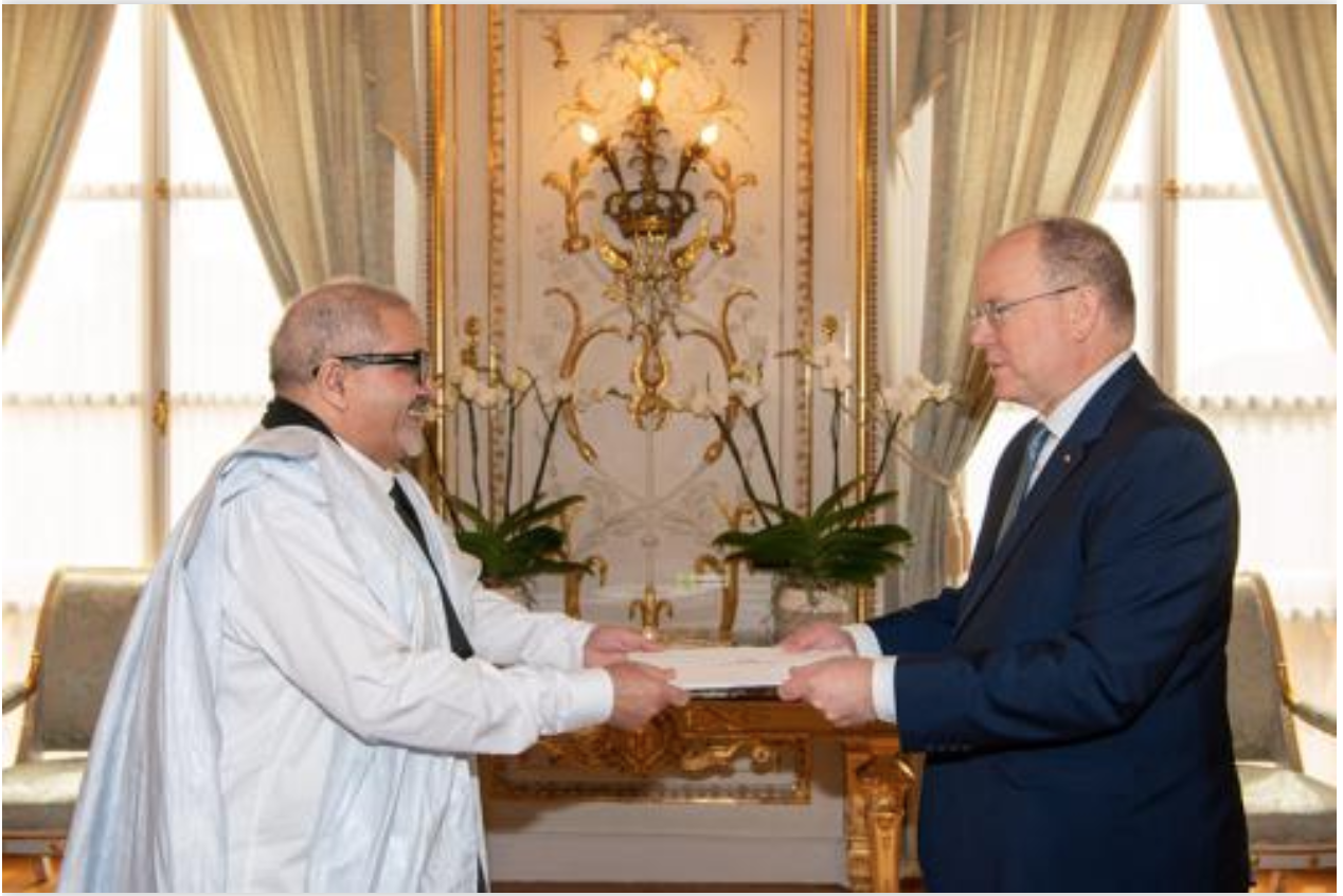 L’ambassadeur de Mauritanie auprès de la Principauté de Monaco présente ses lettres de créance