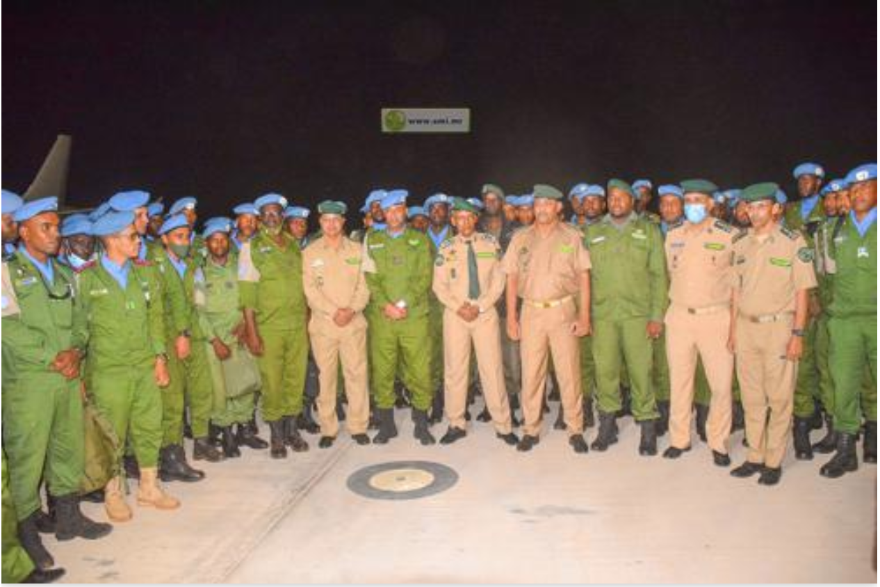 Retour de la dixième unité de la gendarmerie nationale en provenance du Centrafrique