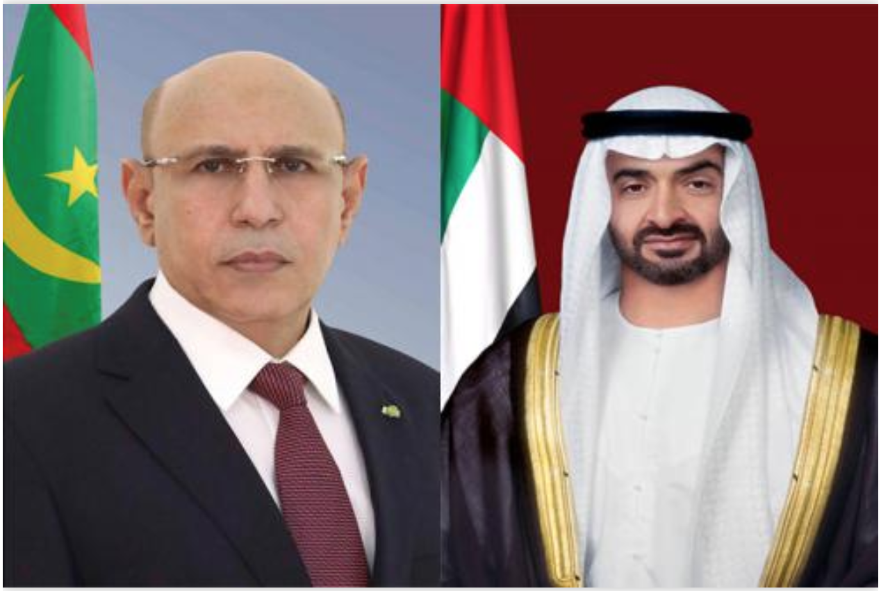 Le Président de la République reçoit une communication téléphonique du Prince héritier d'Abou Dhabi