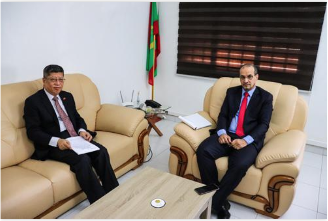 Le commissaire aux Droits de l’Homme s’entretient avec l’ambassadeur de Chine en Mauritanie
