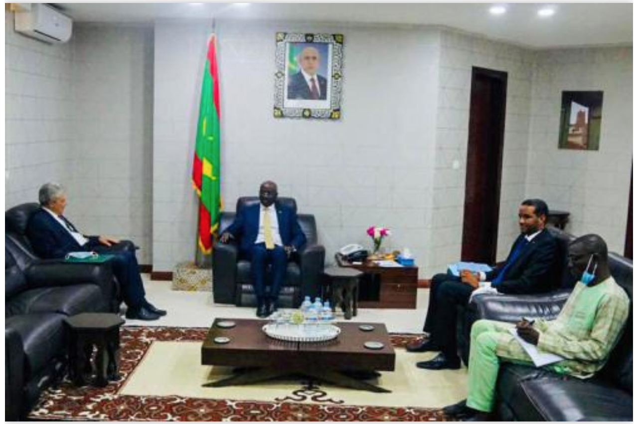 Le ministre des Affaires étrangères reçoit l'ambassadeur du Brésil en Mauritanie