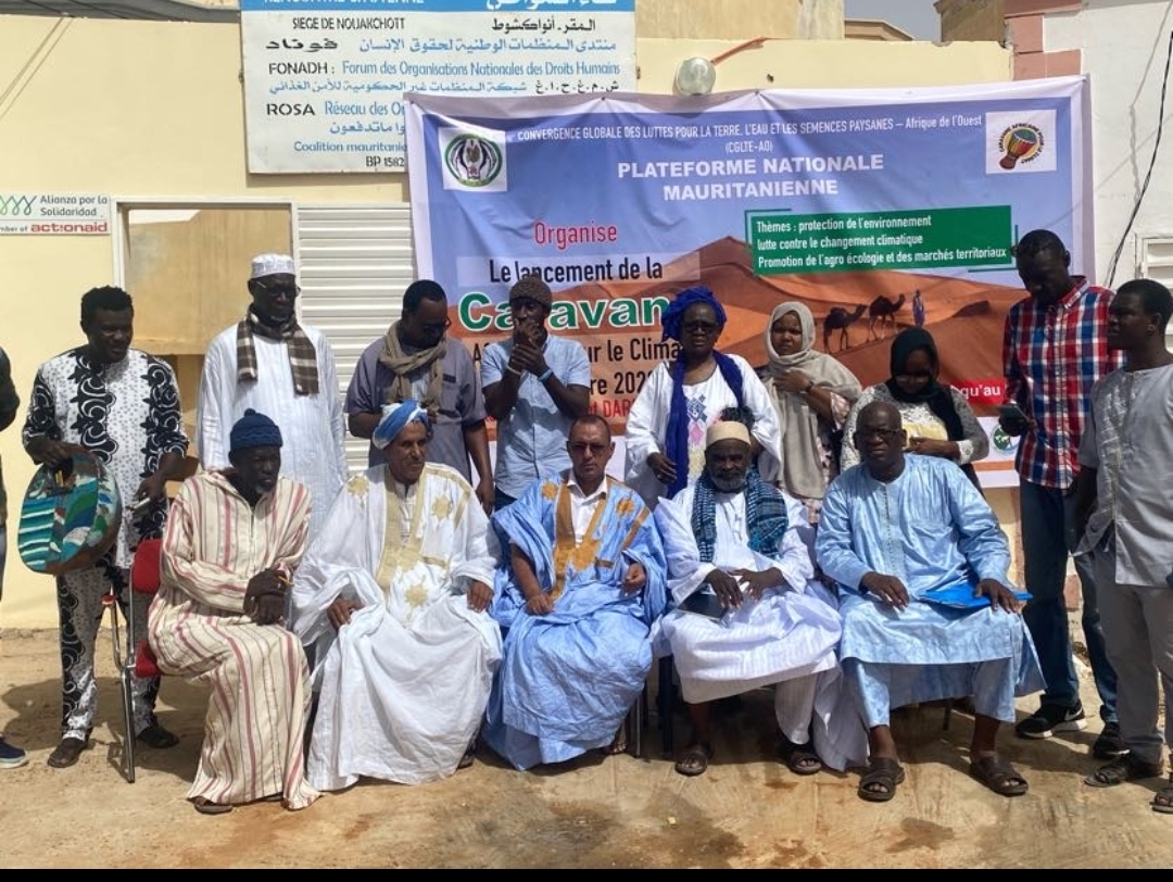 La Caravane pour la défense des droits à la terre, à l’eau et aux semences s’élance de Nouakchott