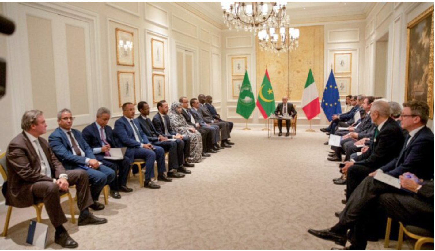 Rome : Le Président de la République supervise le lancement d’une séance de travail entre acteurs économiques mauritaniens et italiens