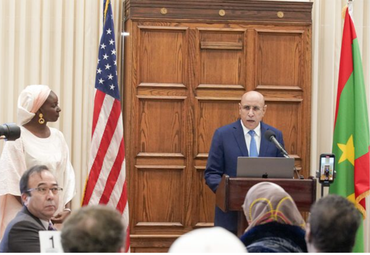 Le Président de la République supervise à Washington une séance de travail consacrée à la présentation des opportunités d’investissement en Mauritanie