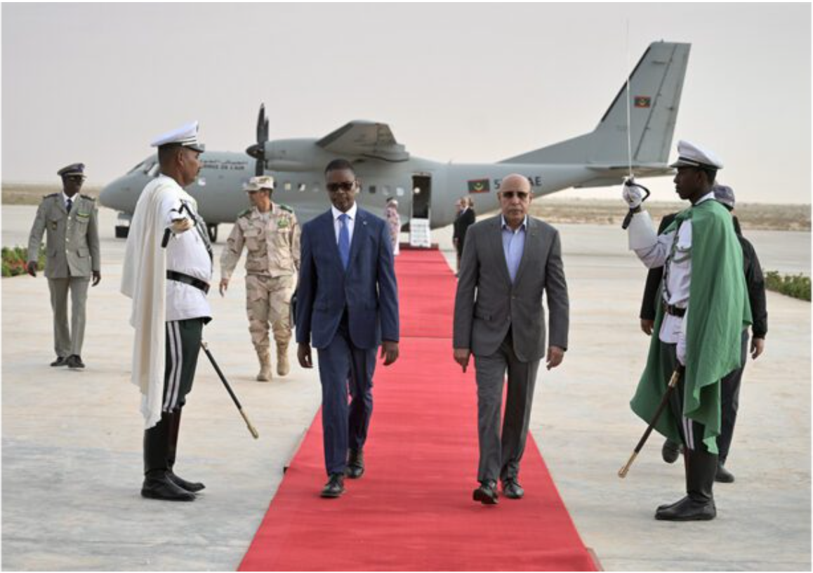 Nouakchott : Retour Président de la République après une visite de travail pour les villes d’Aîoun et Boghé