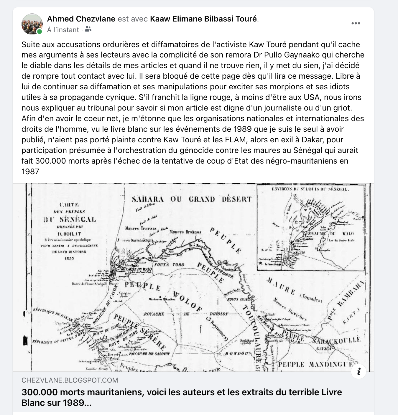 Affaire Meguett suite et fin : pour G.H et l’ambassade britannique à Nouakchott, ma réponse au flamiste Dr Pullo Gaynaako 