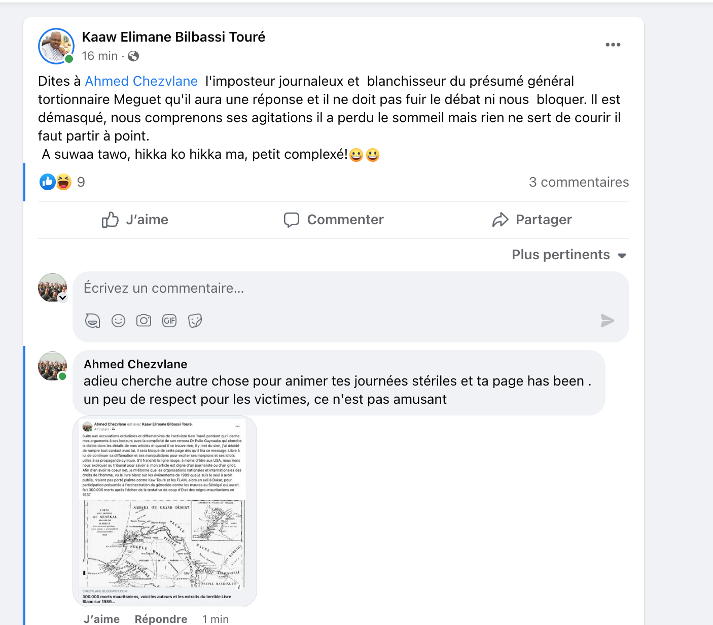 Affaire Meguett suite et fin : pour G.H et l’ambassade britannique à Nouakchott, ma réponse au flamiste Dr Pullo Gaynaako 