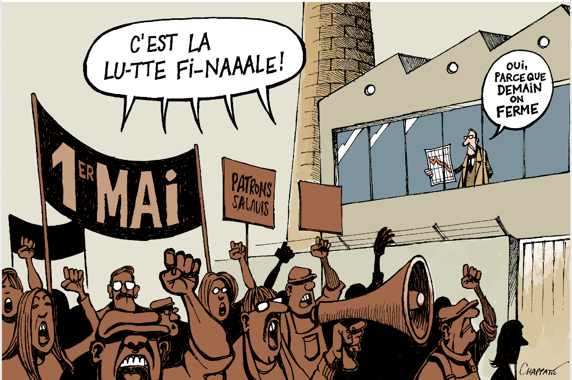 Un groupe constitué de 5 centrales syndicales commémore la Journée internationale du travail