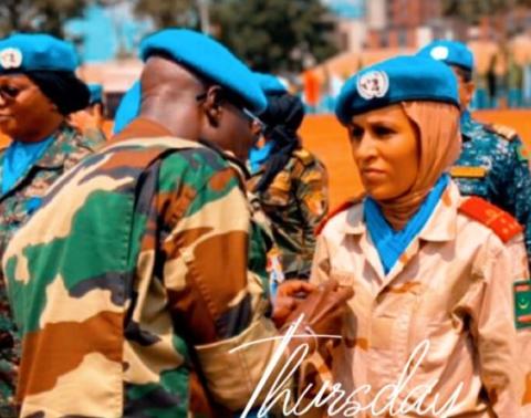 Centrafrique : L’officier médecin Jemila Bouka décorée de la médaille des Nations Unies Centrafrique : L’officier médecin Jemila Bouka décorée de la médaille des Nations Unies