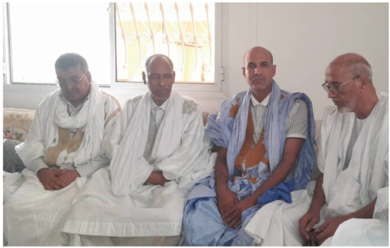Au nom du Président de la République, le wali mouçaid de Dakhlet Nouadhibou présente les condoléances à la famille d’Ehel Mohamed Saleh