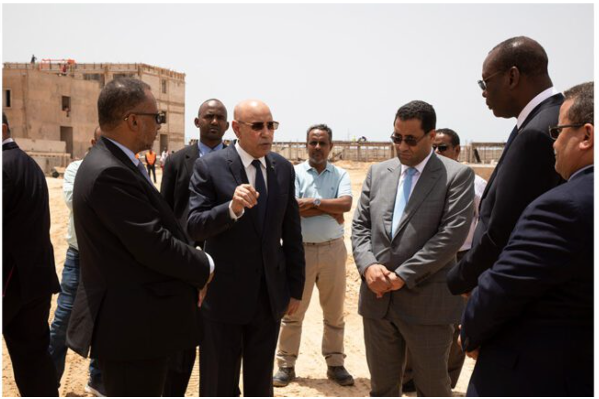 Le Président de la République effectue une visite surprise dans trois chantiers à Nouakchott
