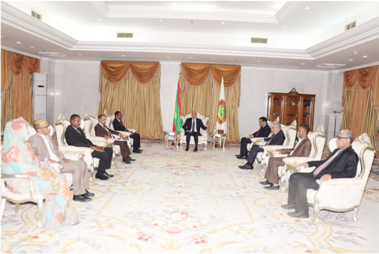 Le Président de la République reçoit les membres du Bureau Exécutif du Club des magistrats Mauritaniens
