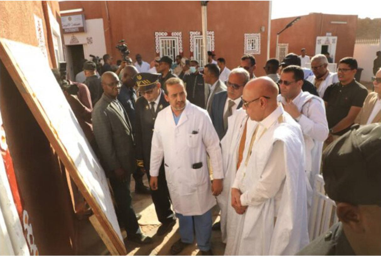 Le Président de la République visite le centre de santé de Oualata Le Président de la République visite le centre de santé de Oualata
