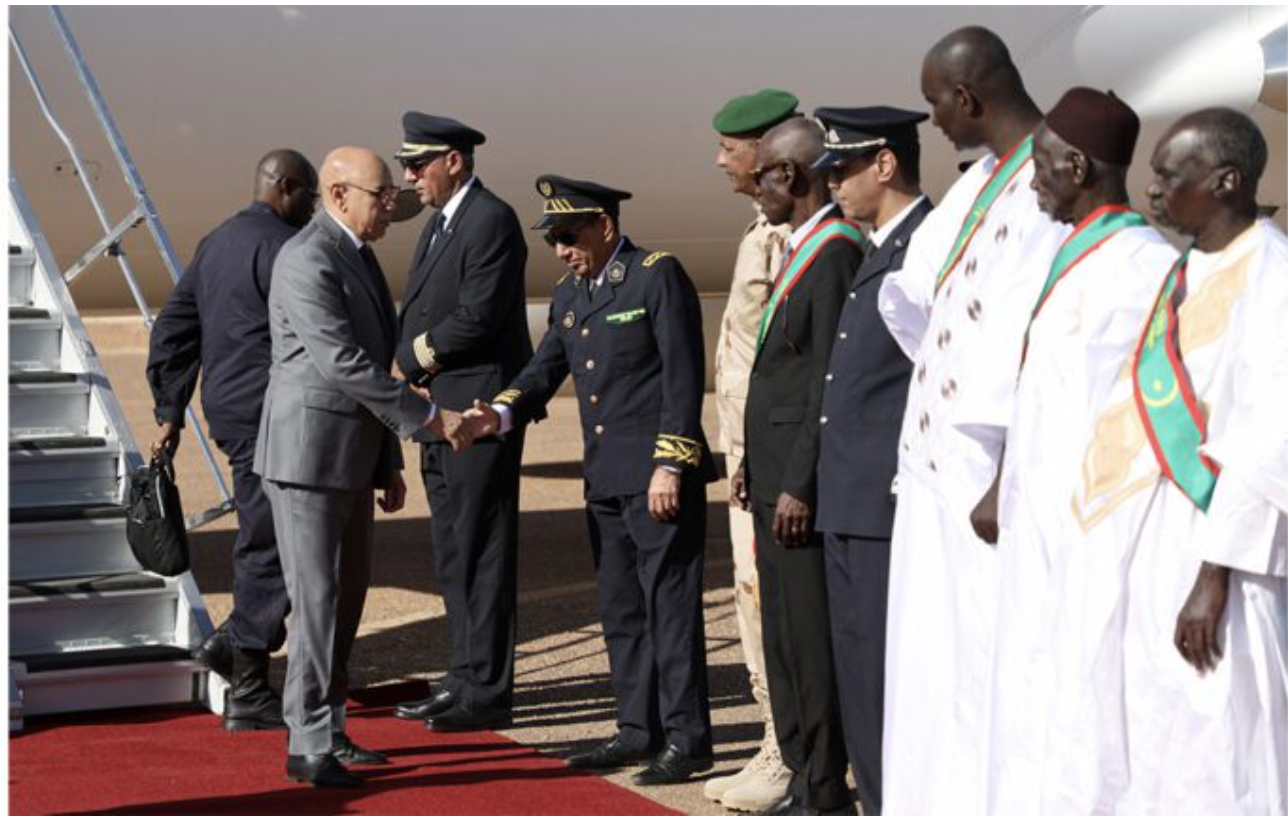 Le Président de la République arrive Kaédi pour inaugurer des projets de développement au Gorgol