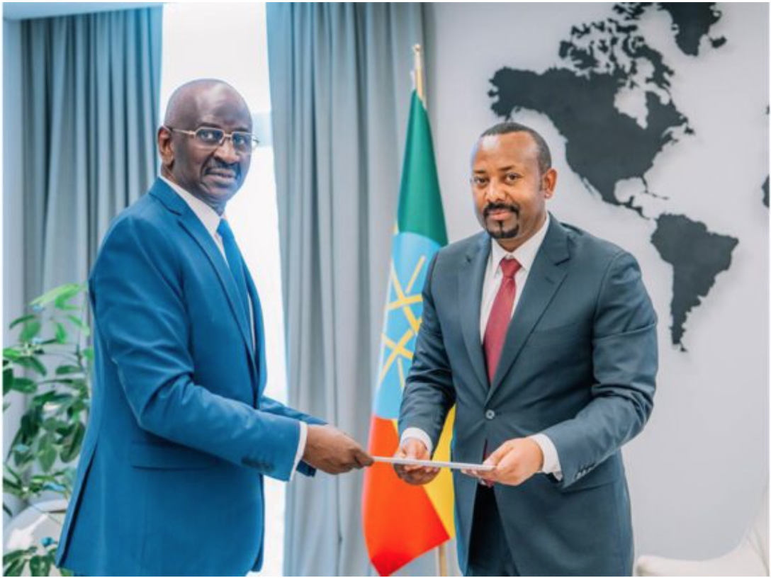 Le ministre des Affaires étrangères remet un message écrit du Président de la République au Premier ministre éthiopien