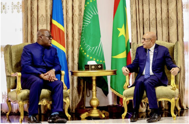 Le président de la République s’entretient en privé avec son homologue congolais
