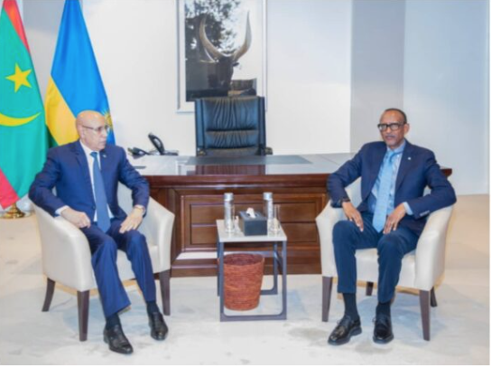 Le Président de la République, Président de l’Union africaine, s’entretient avec le président rwandais