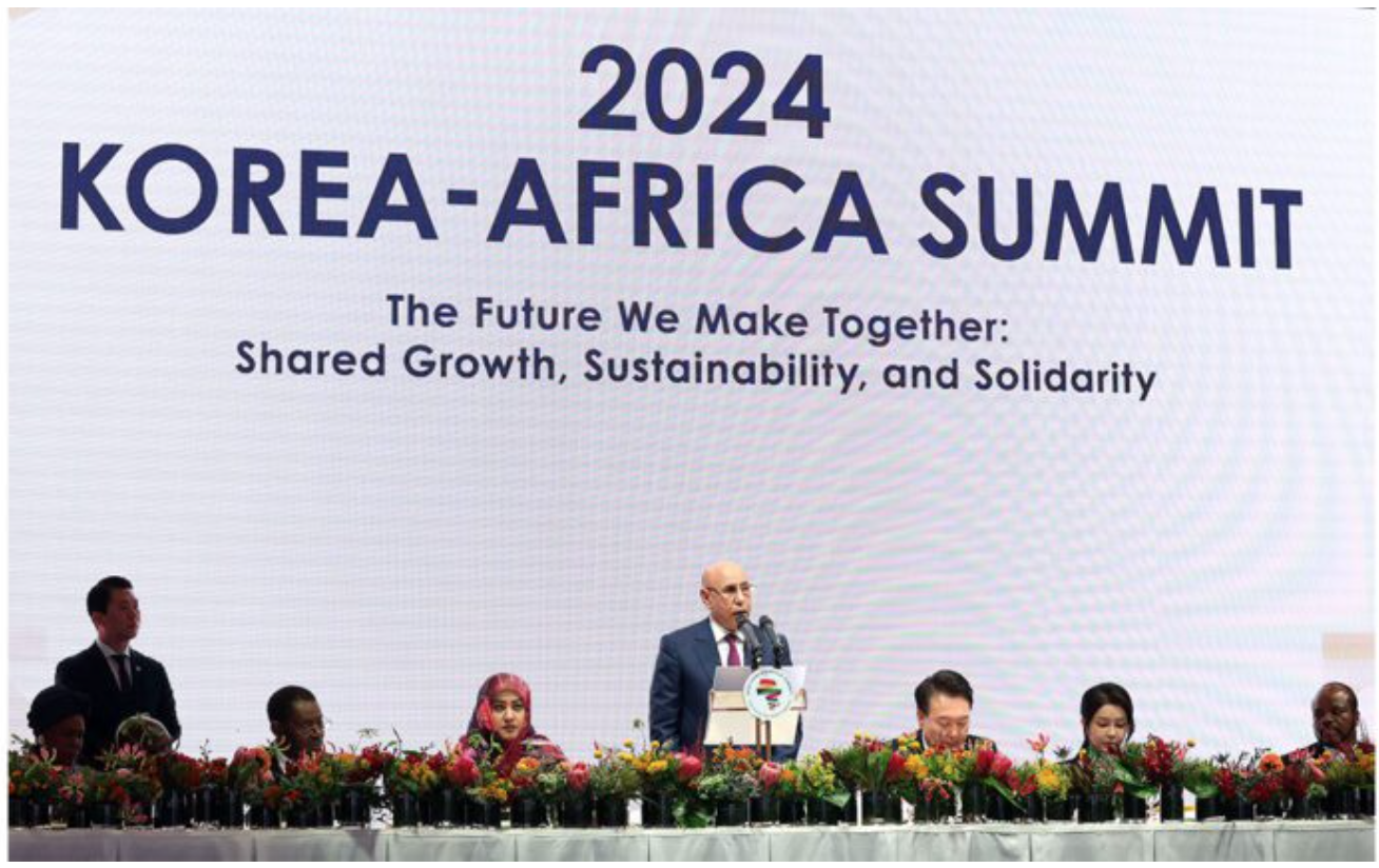Le Président de la République, Président de l’Union africaine appelle à un partenariat viable entre l’Afrique et la Corée Le Président de la République, Président de l’Union africaine appelle à un partenariat viable entre l’Afrique et la Corée