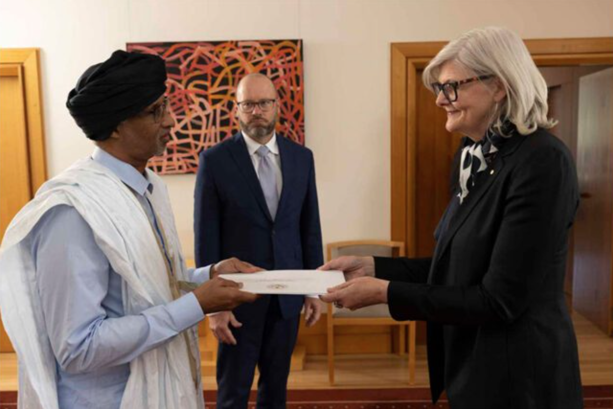L’ambassadeur de Mauritanie en Australie présente ses lettres de créance