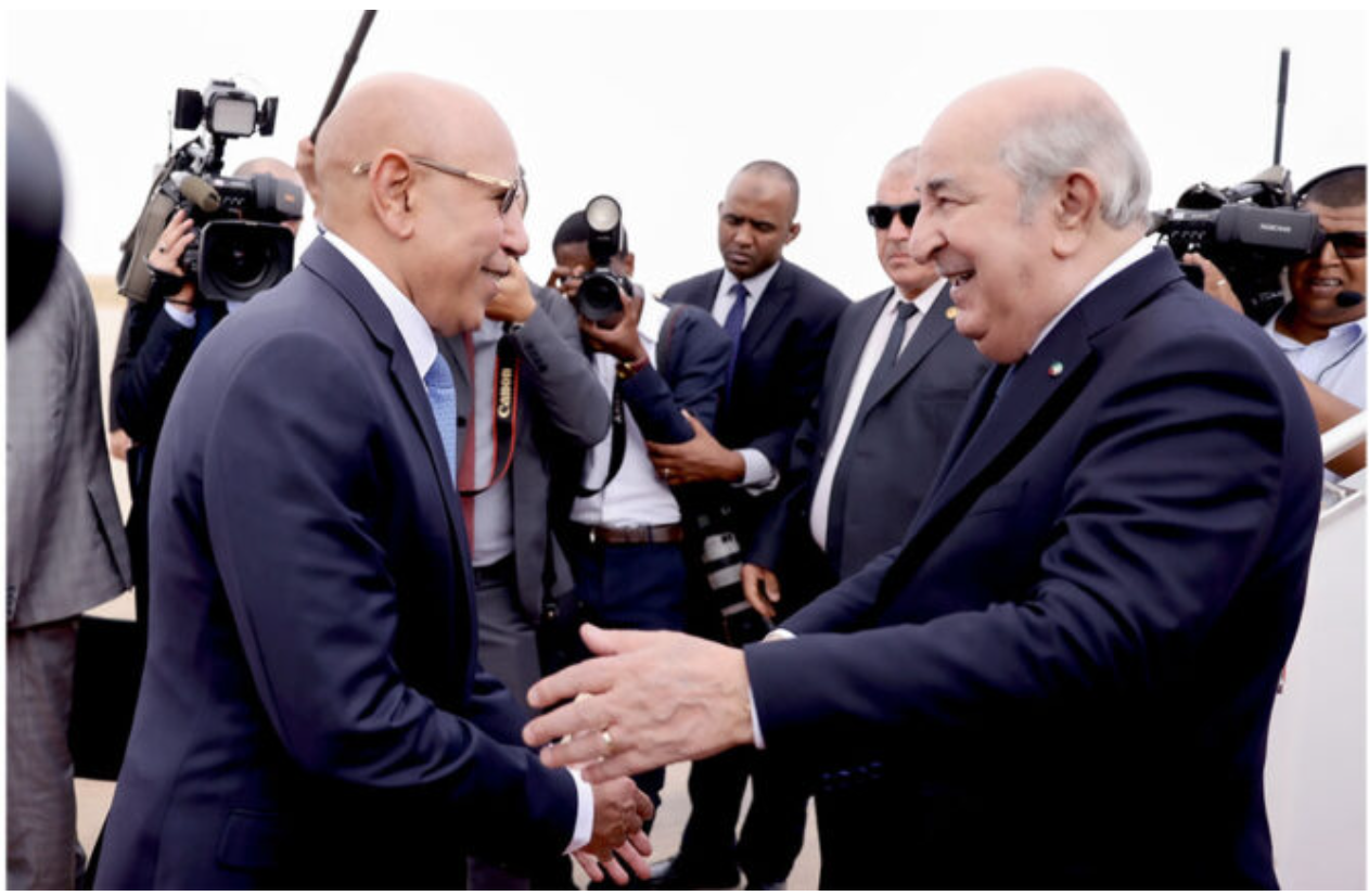 Le président algérien entame une visite de travail en Mauritanie Le président algérien entame une visite de travail en Mauritanie