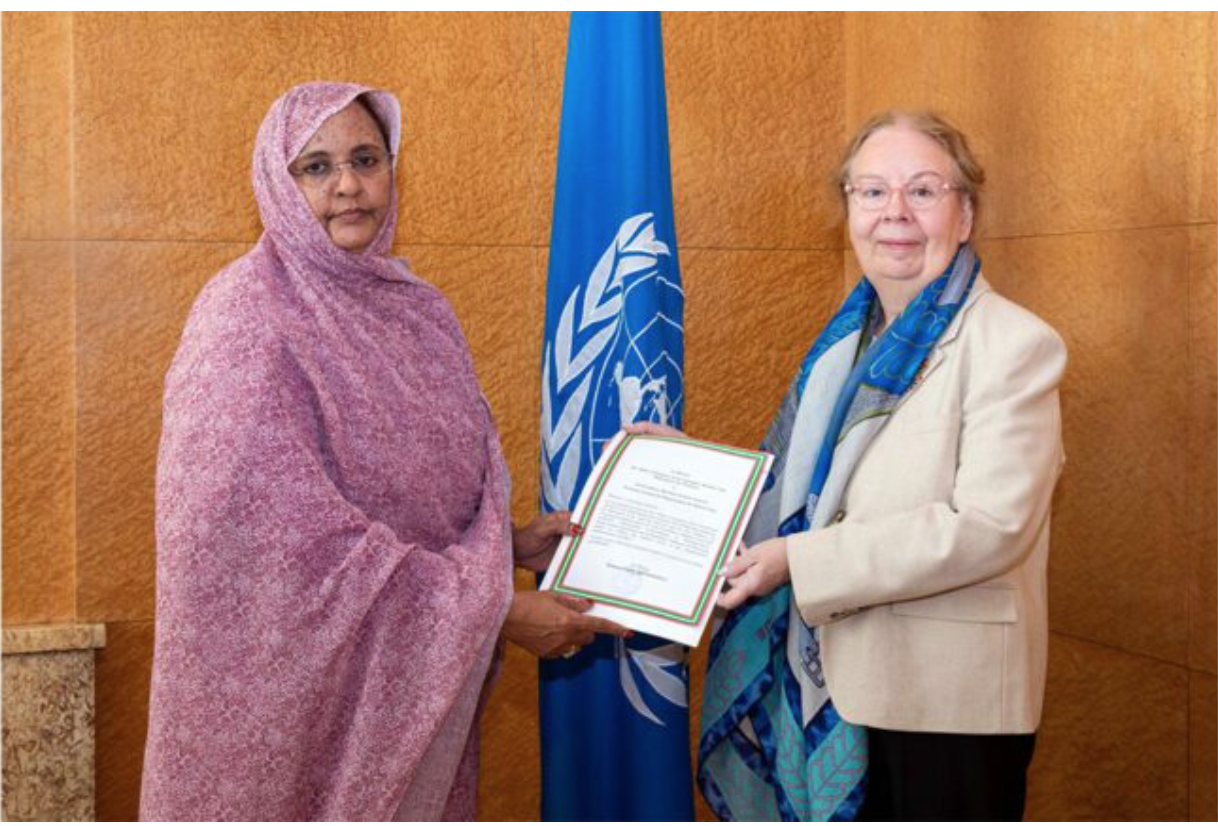 L’Ambassadeur de Mauritanie auprès de l’Office des Nations Unies à Genève présente ses lettres de créance