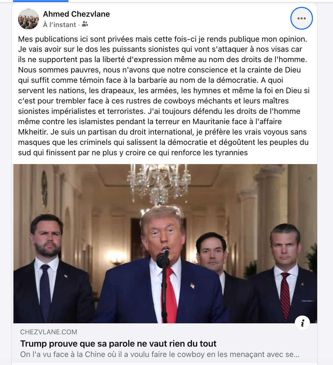 Trump prouve que sa parole ne vaut rien du tout